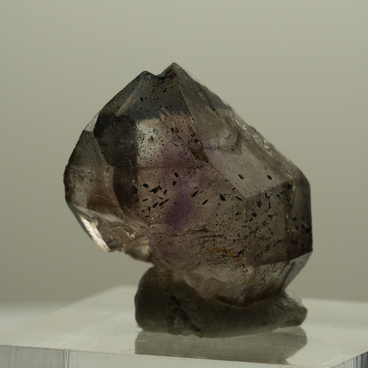 Seltene Phantom Amethyst mit Eisen Spitze Goboboseb, Namibia 23*18*13mm #14144