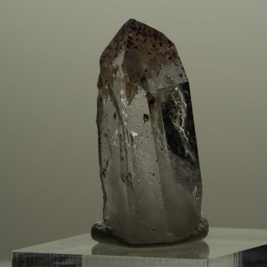 Enhydro Harlekin Phantom Amethyst Spitze, 1x Blase Brandberg, Namibia 29*15*12mm #14145