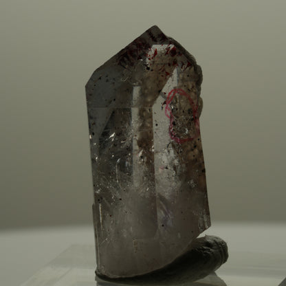 Enhydro Harlekin Phantom Amethyst Spitze, 1x Blase Brandberg, Namibia 29*15*12mm #14145