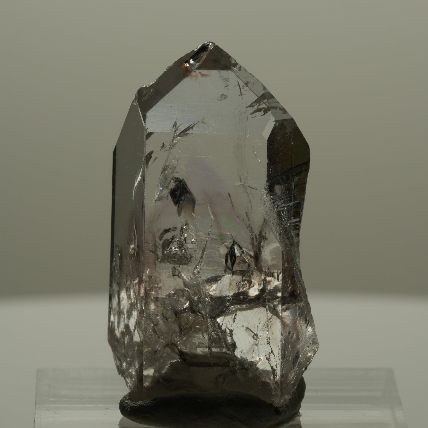 Klare Phantom Amethyst Spitze Streep Mine, Goboboseb, Namibia 30*16*10mm #14147