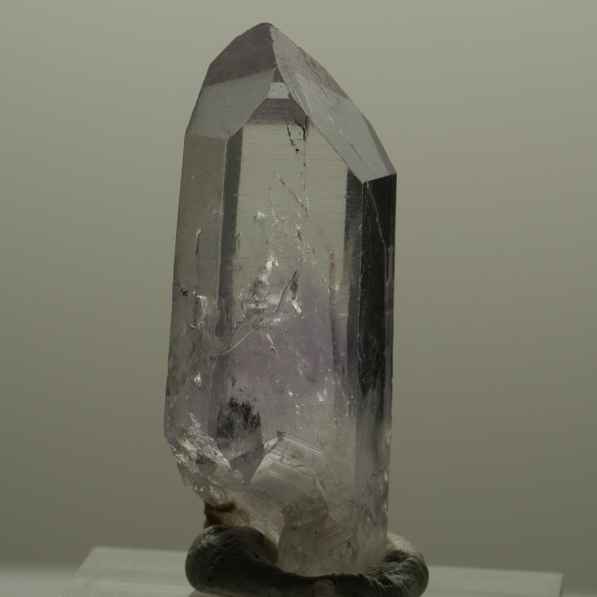 Klare Lemurian Phantom Amethyst Spitze Streep Mine, Goboboseb, Namibia 35*14*11mm #14148