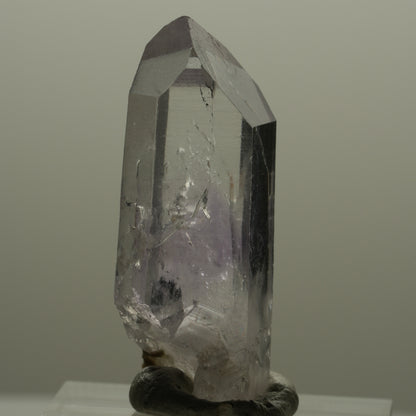 Klare Lemurian Phantom Amethyst Spitze Streep Mine, Goboboseb, Namibia 35*14*11mm #14148