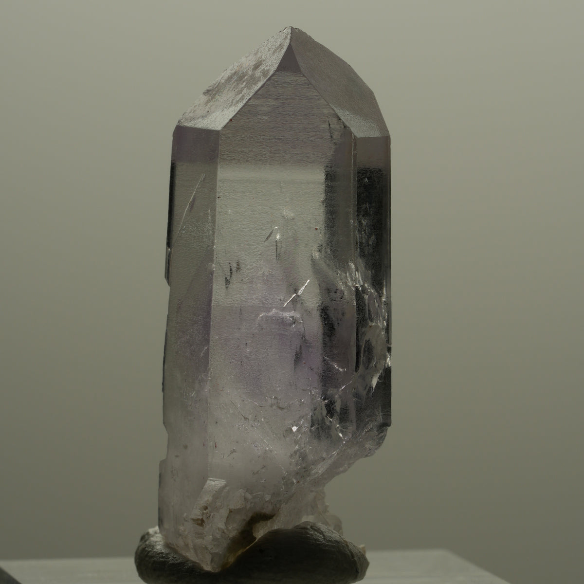 Klare Lemurian Phantom Amethyst Spitze Streep Mine, Goboboseb, Namibia 35*14*11mm #14148