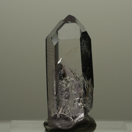 Klare Lemurian Phantom Amethyst Spitze Streep Mine, Goboboseb, Namibia 29*11*9mm #14149
