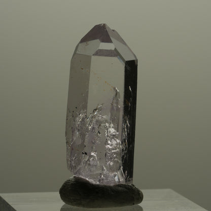 Klare Lemurian Phantom Amethyst Spitze Streep Mine, Goboboseb, Namibia 29*11*9mm #14149