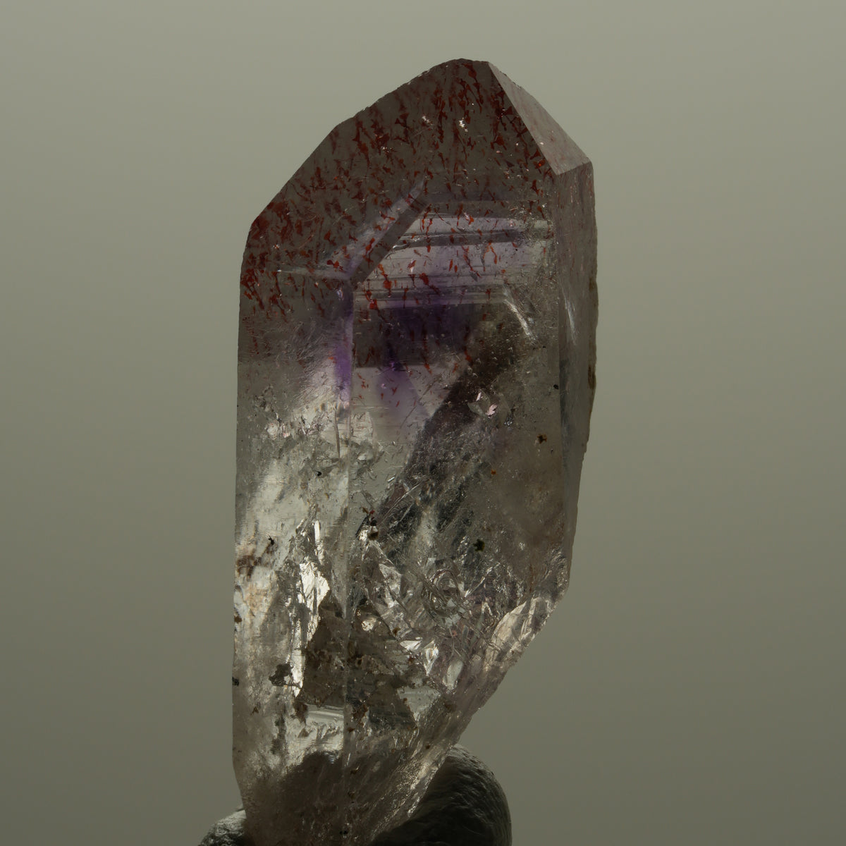 Harlekin Phantom Amethyst Spitze Streep Mine Goboboseb Namibia 35*15*14mm #14150