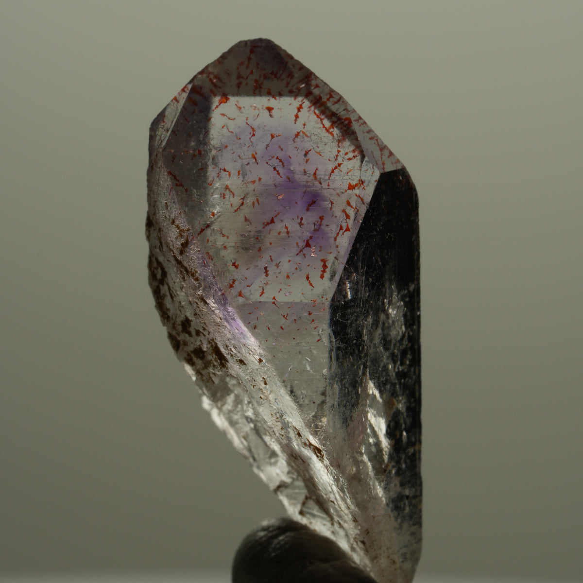 Harlekin Phantom Amethyst Spitze Streep Mine Goboboseb Namibia 35*15*14mm #14150