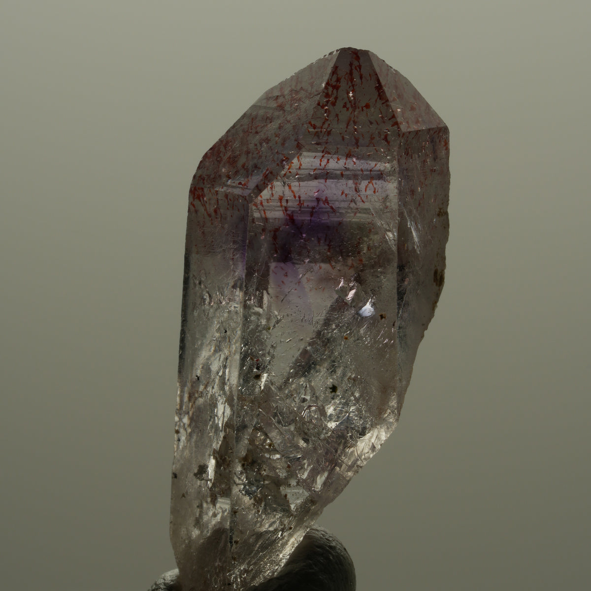 Harlekin Phantom Amethyst Spitze Streep Mine Goboboseb Namibia 35*15*14mm #14150