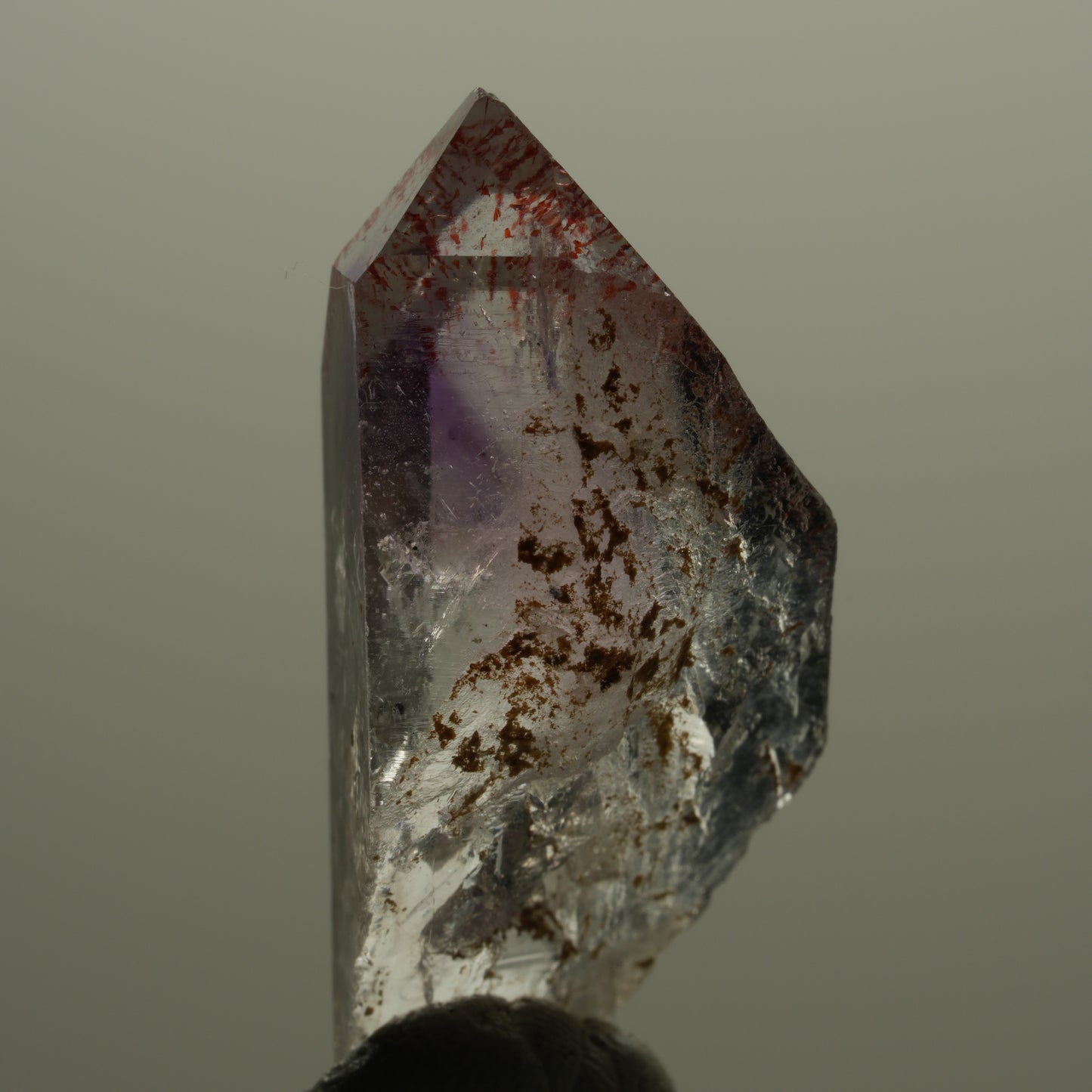 Harlekin Phantom Amethyst Spitze Streep Mine Goboboseb Namibia 35*15*14mm #14150