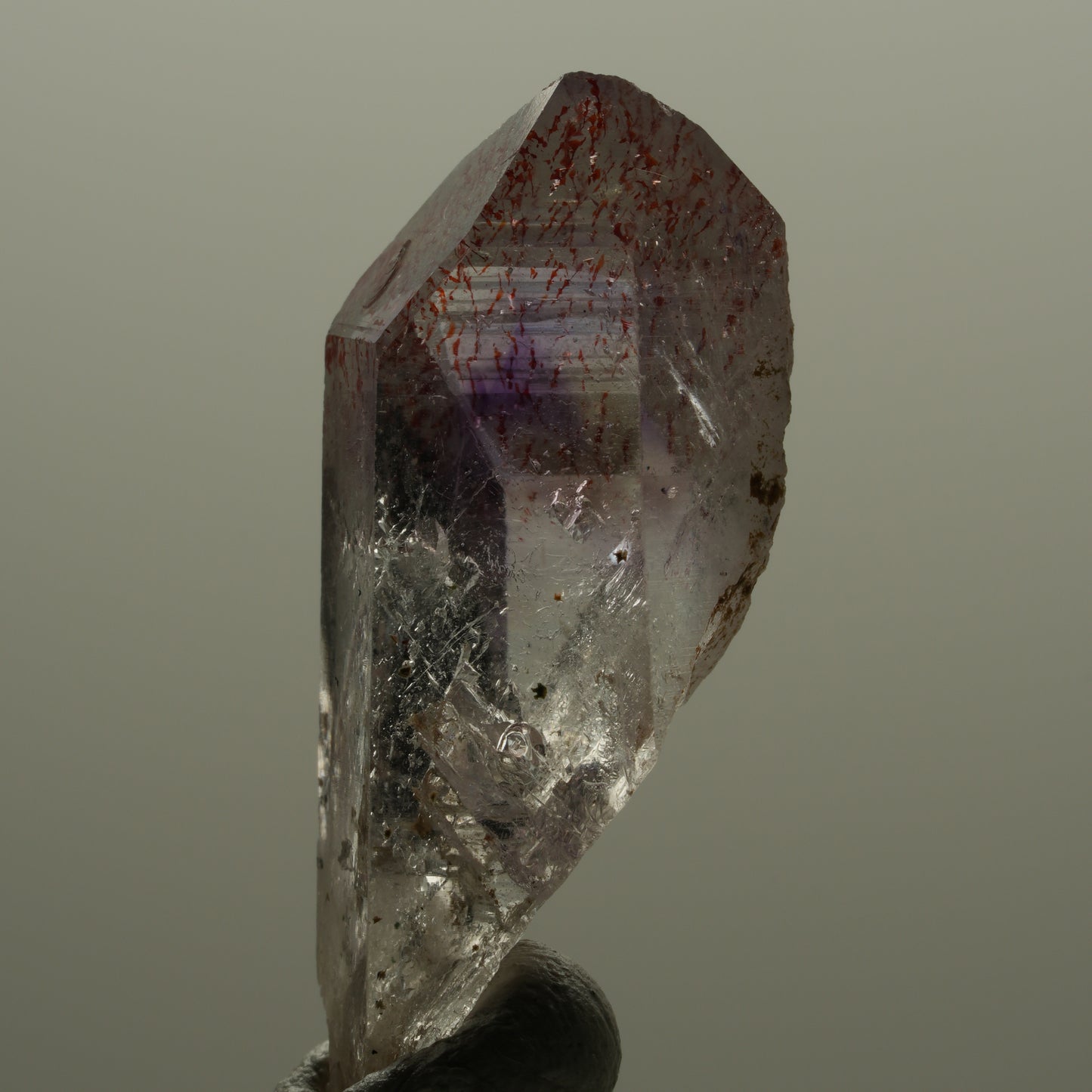 Harlekin Phantom Amethyst Spitze Streep Mine Goboboseb Namibia 35*15*14mm #14150