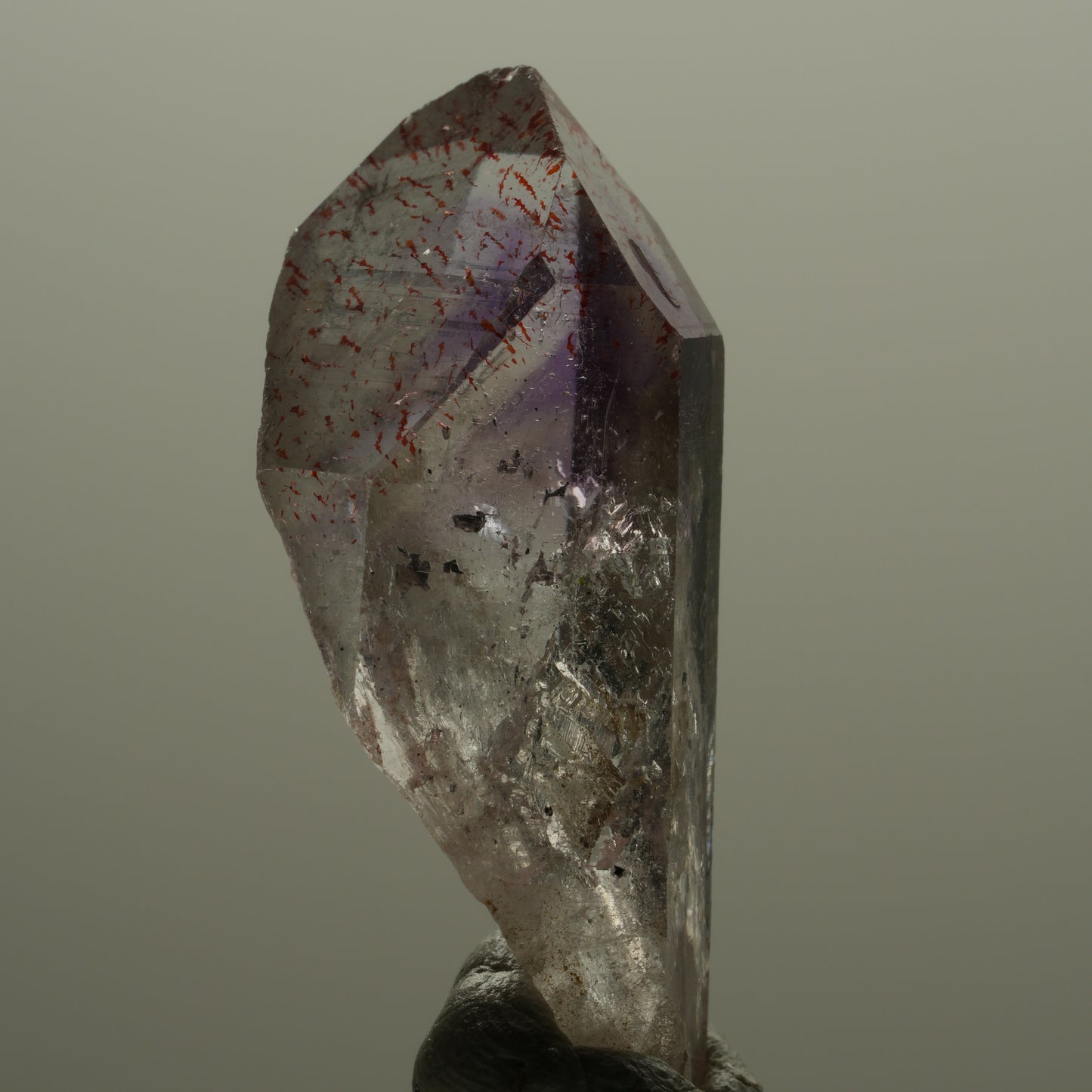 Harlekin Phantom Amethyst Spitze Streep Mine Goboboseb Namibia 35*15*14mm #14150
