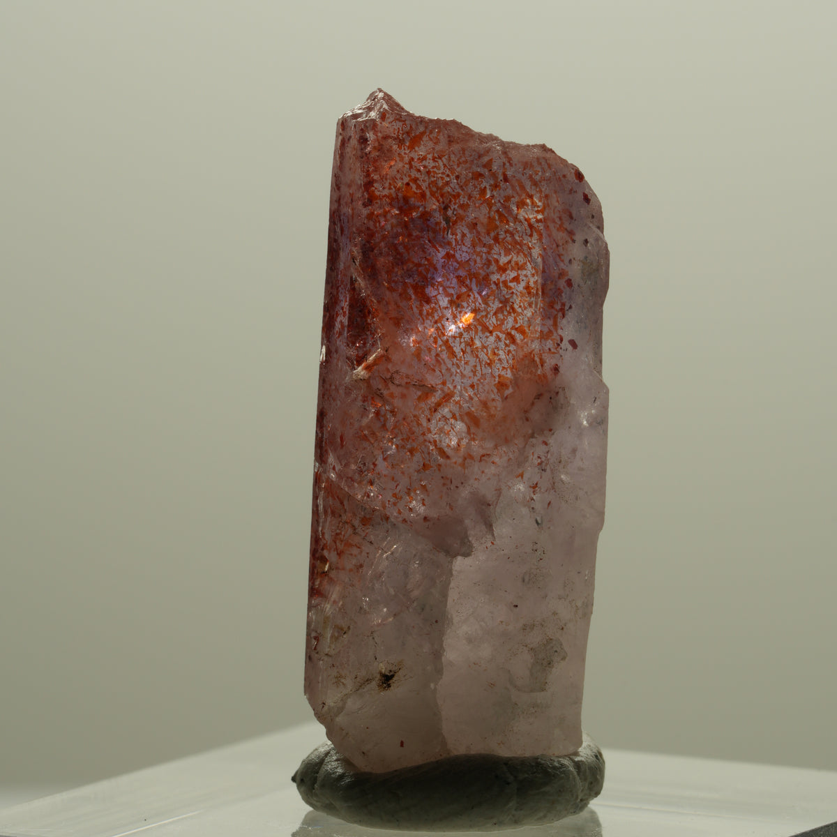 Harlekin Phantom Skelett Amethyst Streep Mine Goboboseb Namibia 28*11*9mm #14151