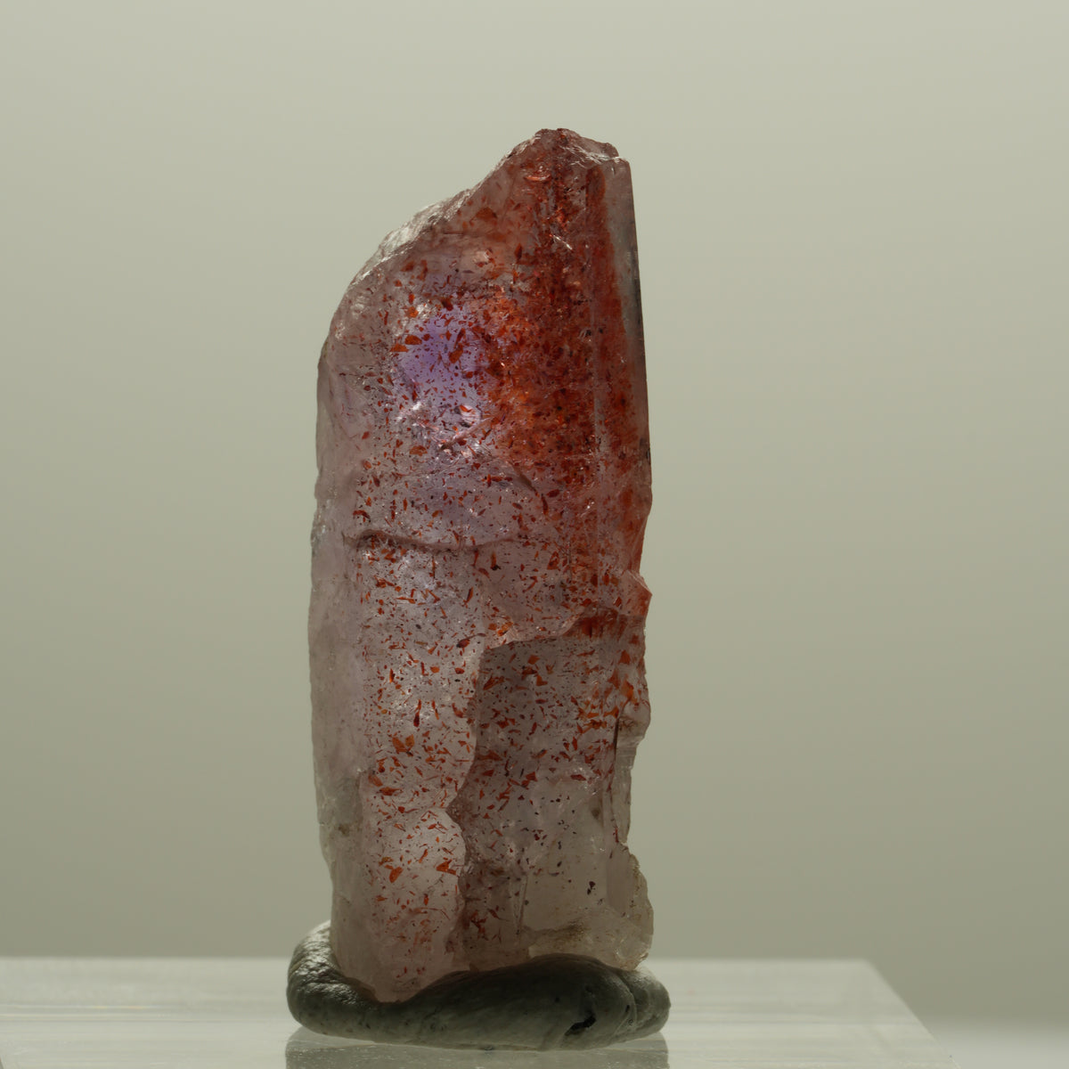 Harlekin Phantom Skelett Amethyst Streep Mine Goboboseb Namibia 28*11*9mm #14151