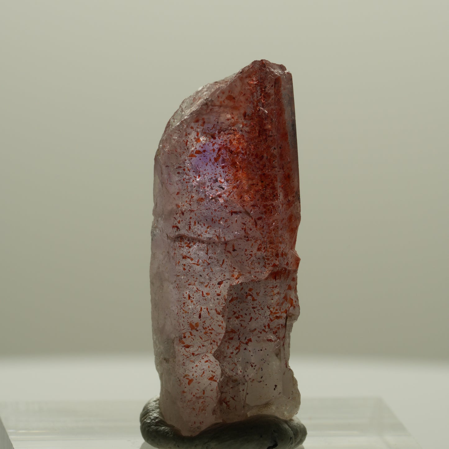 Harlekin Phantom Skelett Amethyst Streep Mine Goboboseb Namibia 28*11*9mm #14151