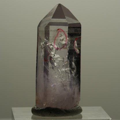 Enhydro Phantom Amethyst Spitze, 3x Blase Streep Mine Goboboseb Namibia 35*13*11mm #14152
