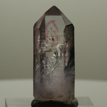 Enhydro Phantom Amethyst Spitze, 3x Blase Streep Mine Goboboseb Namibia 35*13*11mm #14152