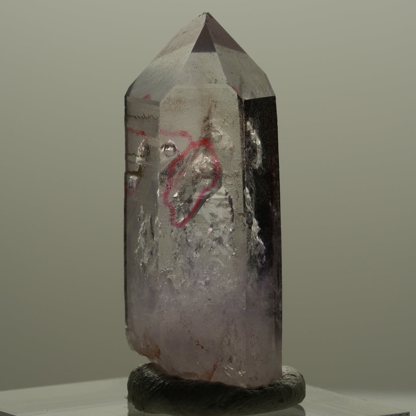 Enhydro Phantom Amethyst Spitze, 3x Blase Streep Mine Goboboseb Namibia 35*13*11mm #14152