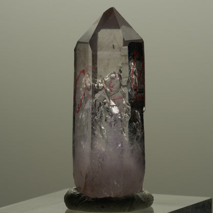 Enhydro Phantom Amethyst Spitze, 3x Blase Streep Mine Goboboseb Namibia 35*13*11mm #14152