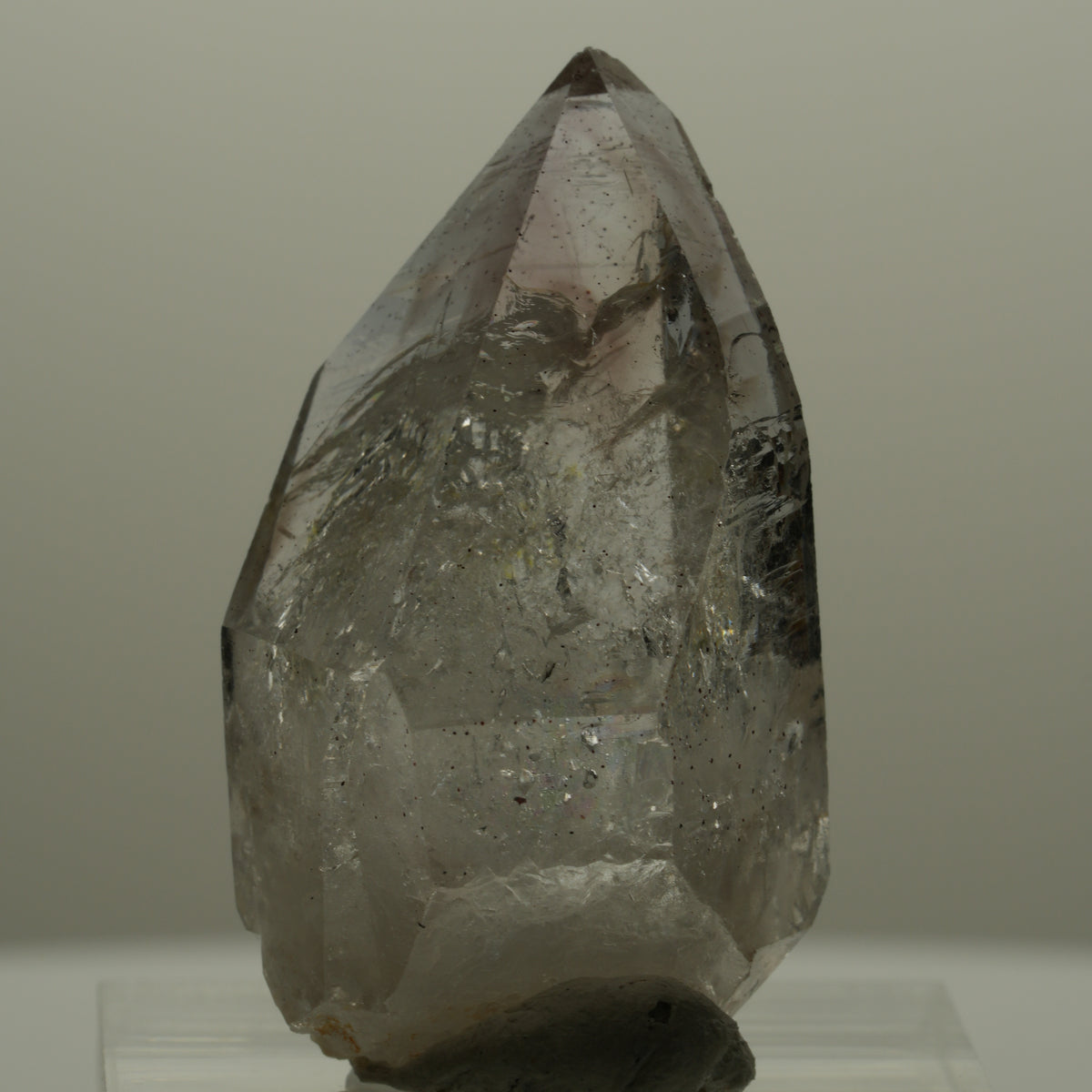 Phantom Rauchquarz mit gelbem Einschluss, Hämatit Streep Mine Goboboseb Namibia 35*20*20mm #14153