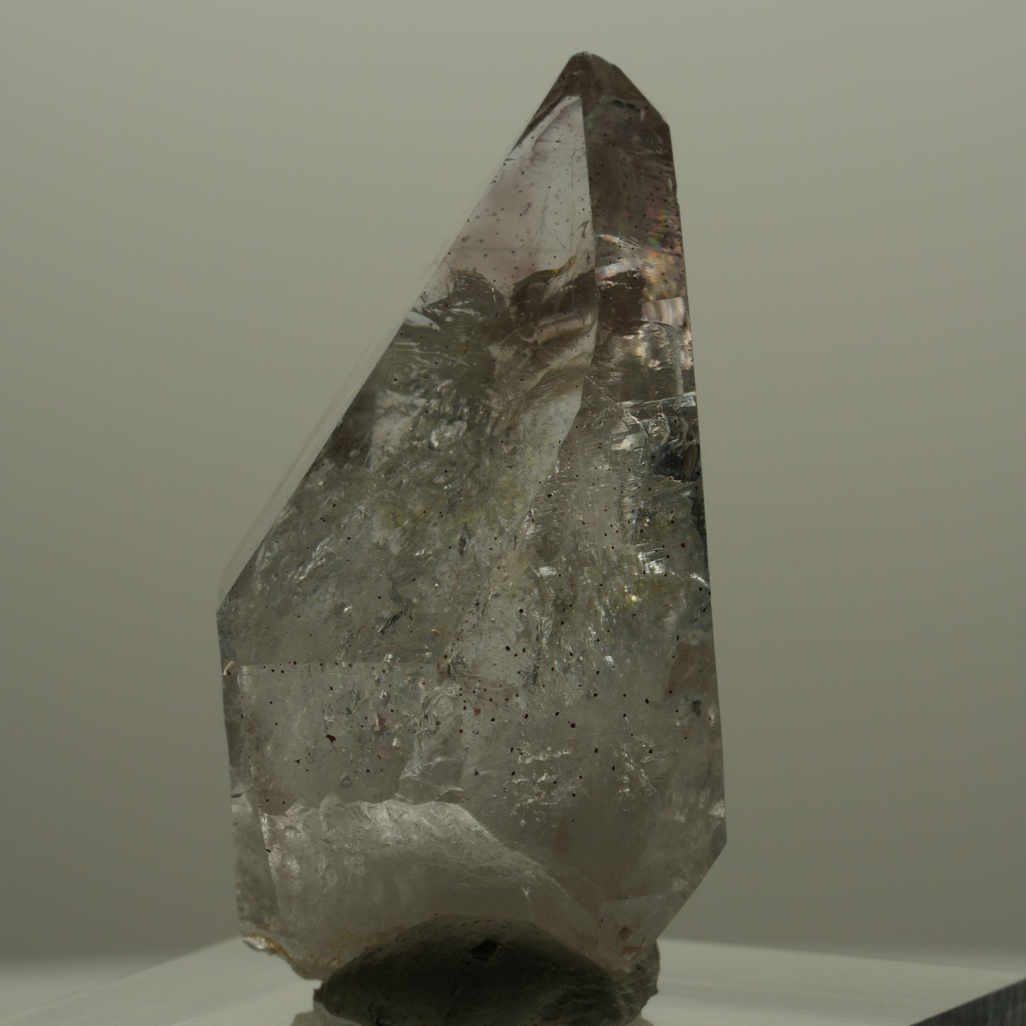 Phantom Rauchquarz mit gelbem Einschluss, Hämatit Streep Mine Goboboseb Namibia 35*20*20mm #14153