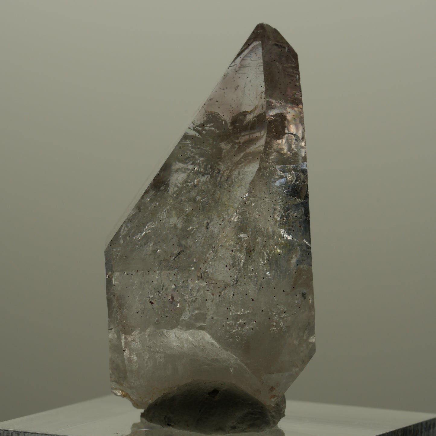 Phantom Rauchquarz mit gelbem Einschluss, Hämatit Streep Mine Goboboseb Namibia 35*20*20mm #14153