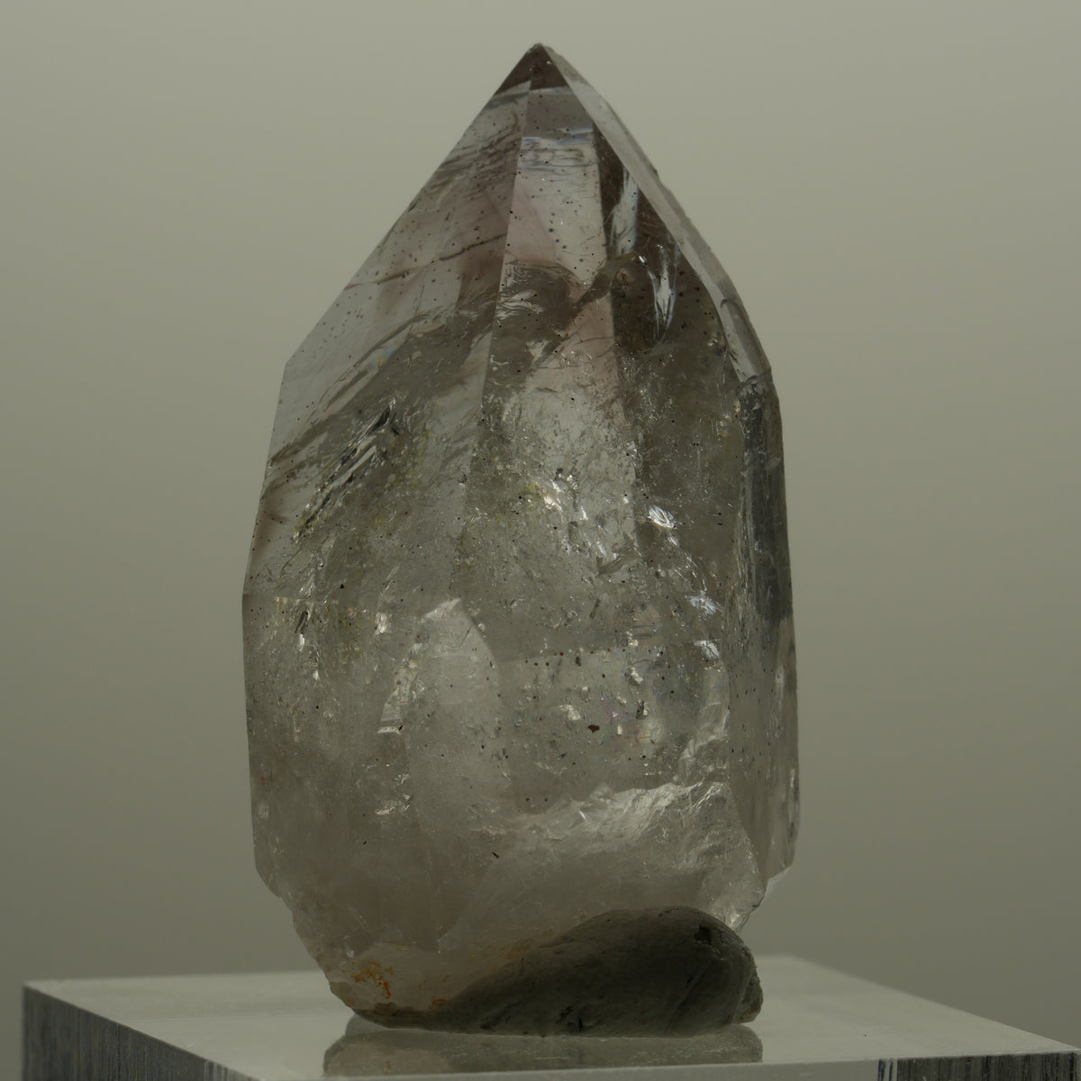 Phantom Rauchquarz mit gelbem Einschluss, Hämatit Streep Mine Goboboseb Namibia 35*20*20mm #14153
