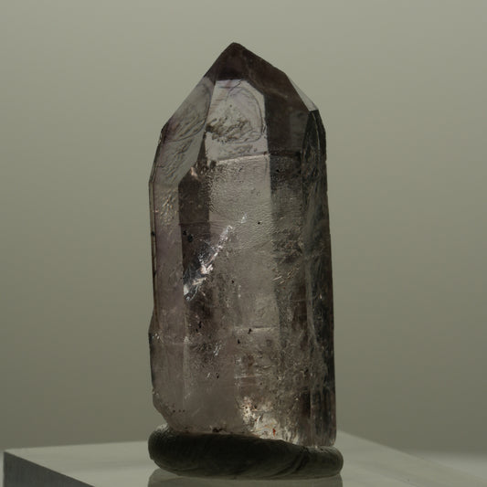Seltene Skelett Phantom Amethyst mit Hämatit Streep Mine Goboboseb Namibia 35*14*11mm #14154