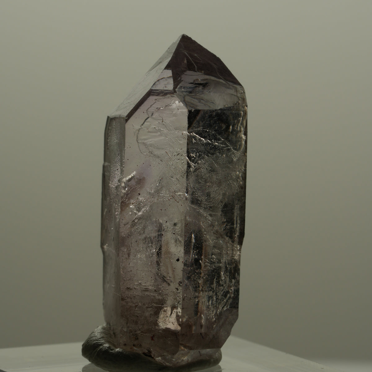 Seltene Skelett Phantom Amethyst mit Hämatit Streep Mine Goboboseb Namibia 35*14*11mm #14154