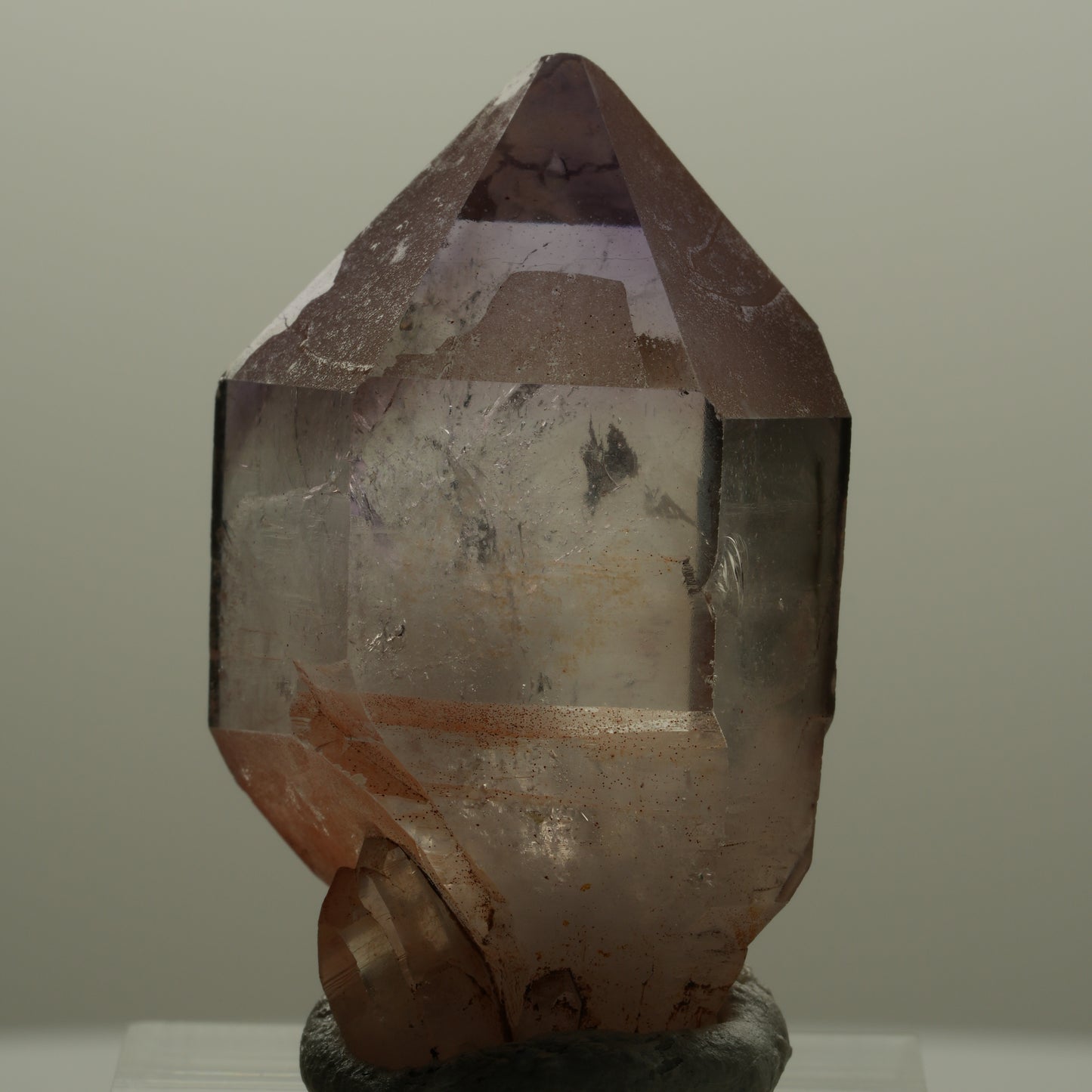 Skelett Phantom Amethyst Doppelender Zepter Spitze Goboboseb, Namibia 38*23*17mm #14155