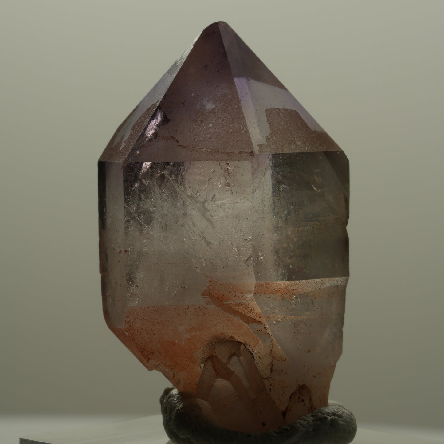 Skelett Phantom Amethyst Doppelender Zepter Spitze Goboboseb, Namibia 38*23*17mm #14155