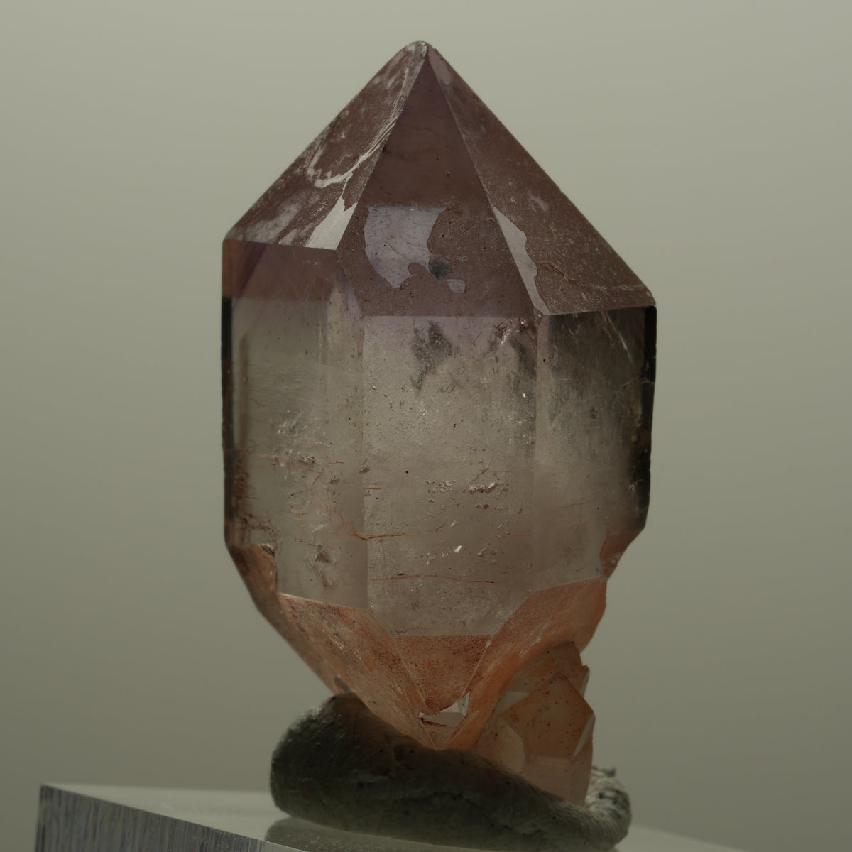 Skelett Phantom Amethyst Doppelender Zepter Spitze Goboboseb, Namibia 38*23*17mm #14155