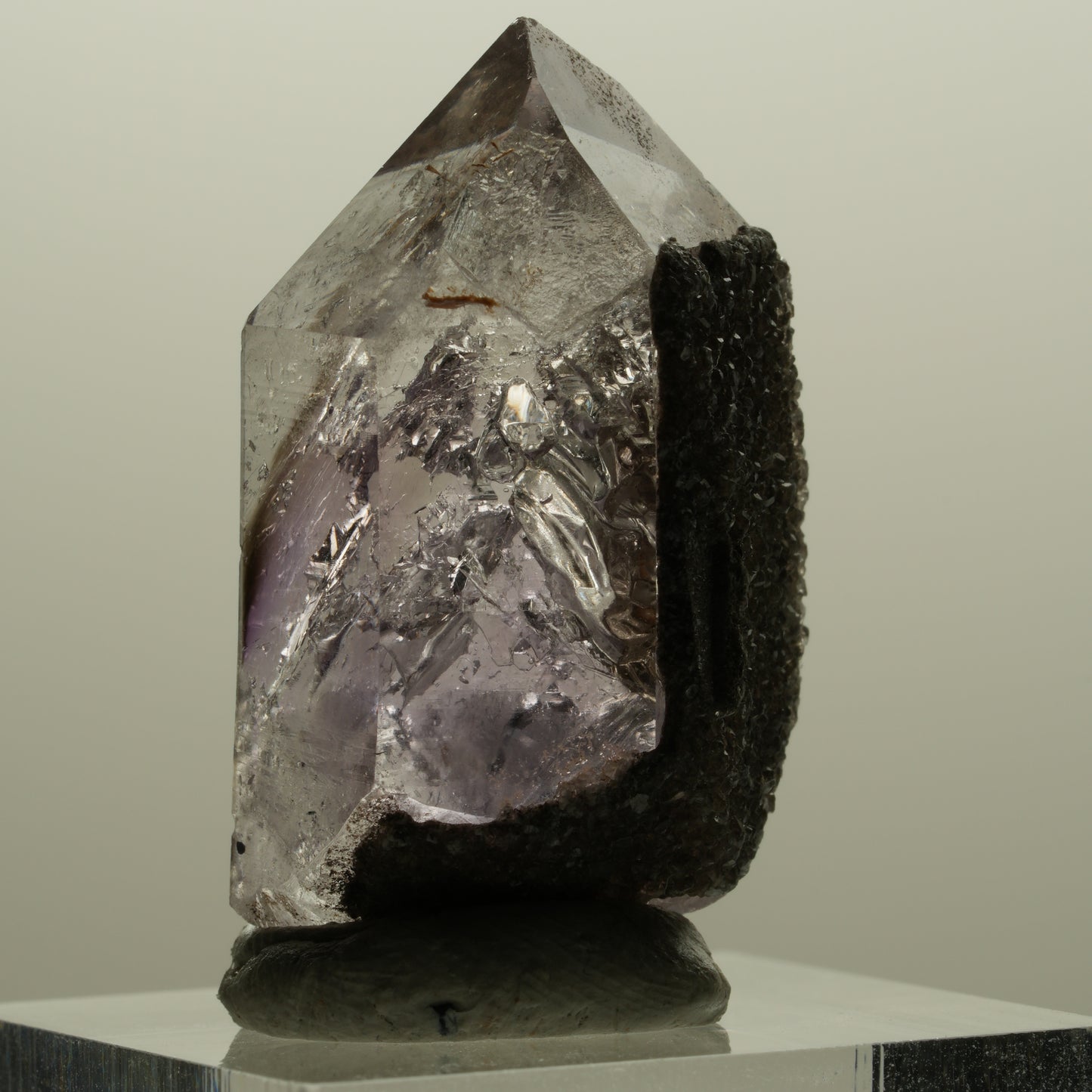 Klare Phantom Amethyst Spitze Streep Mine Goboboseb Namibia 34*20*14mm #14158