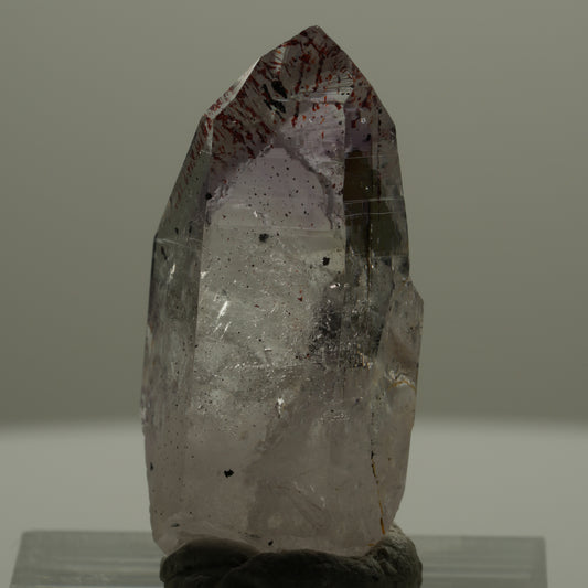 Harlekin Lemurian Phantom Amethyst Spitze Streep Mine Goboboseb Namibia 31*15*11mm #14159