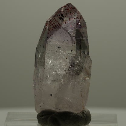 Harlekin Lemurian Phantom Amethyst Spitze Streep Mine Goboboseb Namibia 31*15*11mm #14159