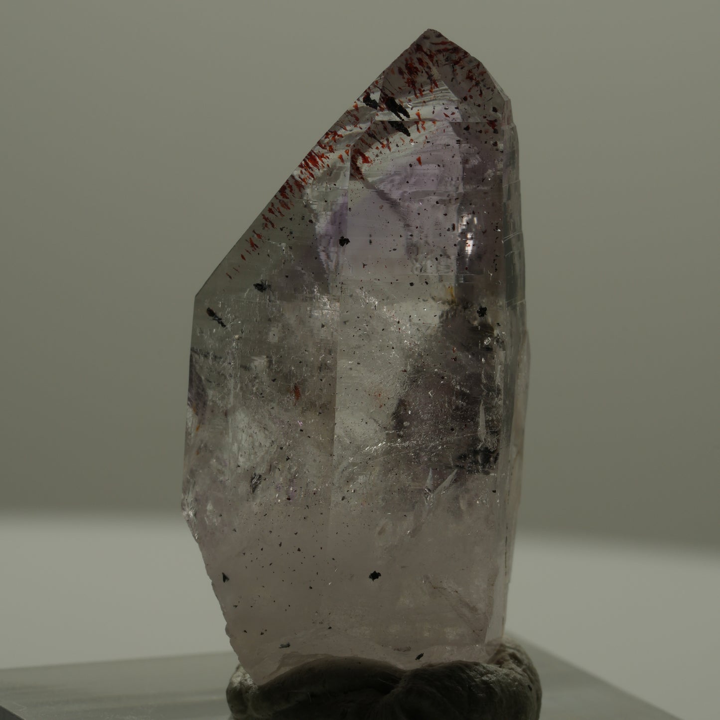 Harlekin Lemurian Phantom Amethyst Spitze Streep Mine Goboboseb Namibia 31*15*11mm #14159