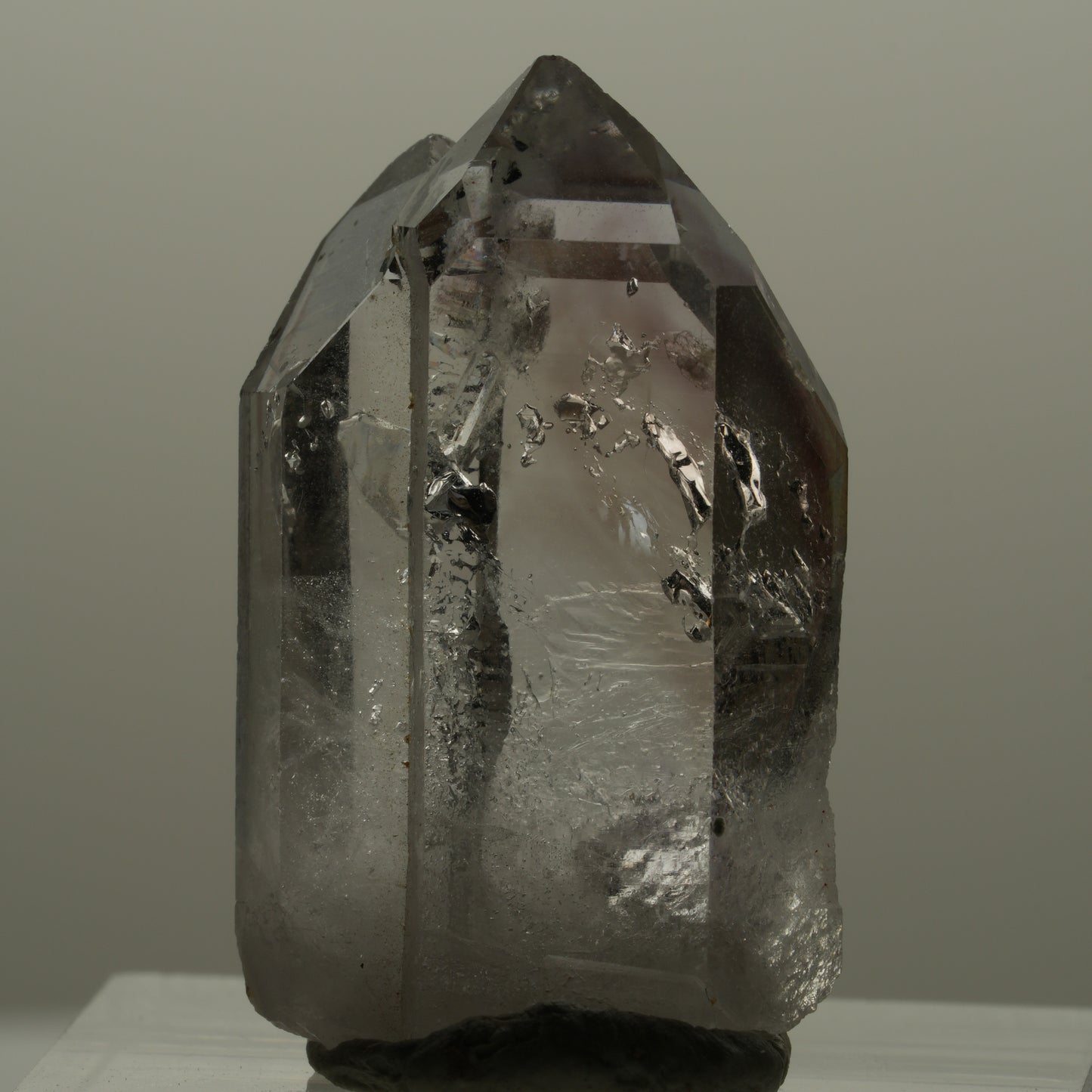 Seltene Skelett Phantom Amethyst mit Hämatit Streep Mine Goboboseb Namibia 29*17*9mm #14162