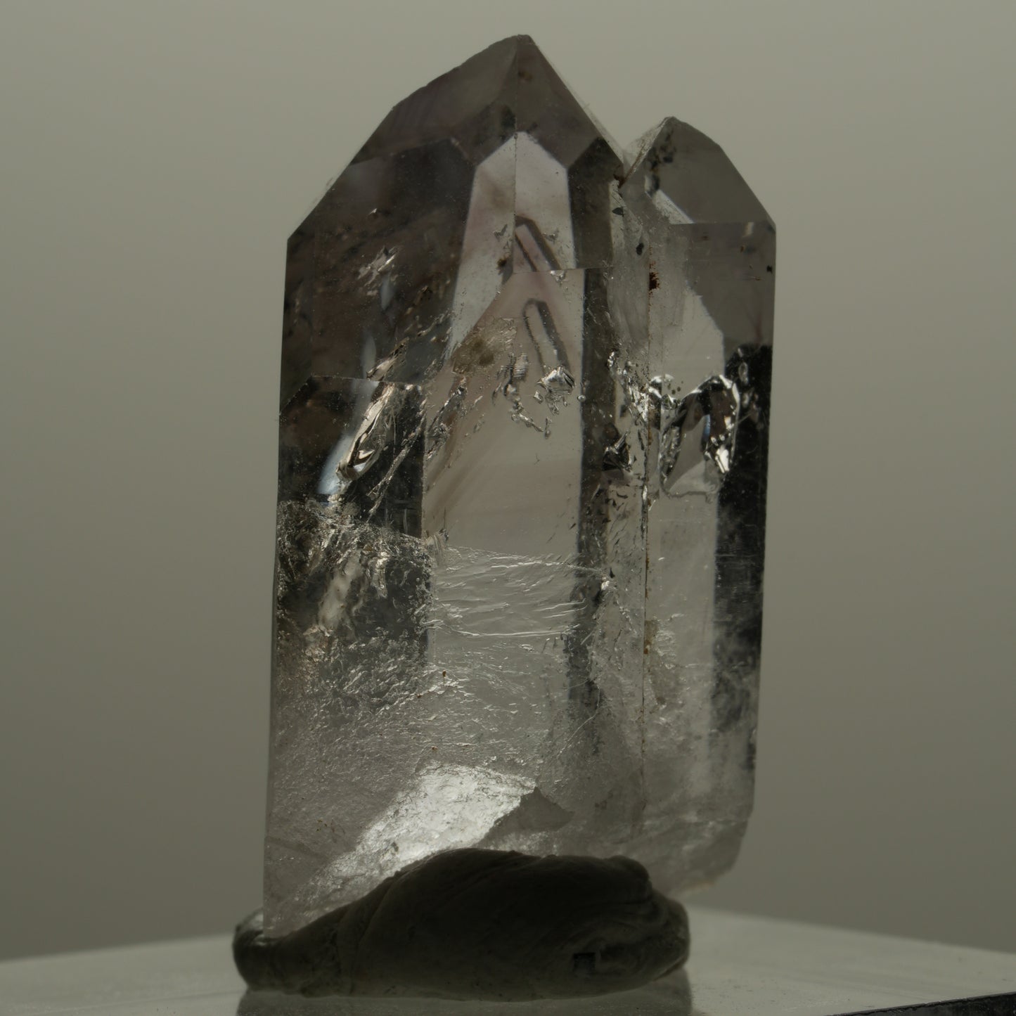 Seltene Skelett Phantom Amethyst mit Hämatit Streep Mine Goboboseb Namibia 29*17*9mm #14162