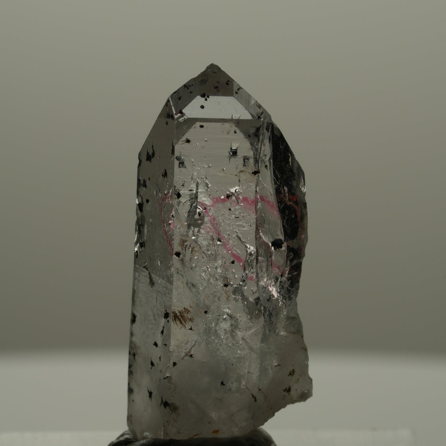 Enhydro Harlekin Phantom Amethyst Spitze, 1x Blase Streep Mine Goboboseb Namibia 29*11*9mm #14163