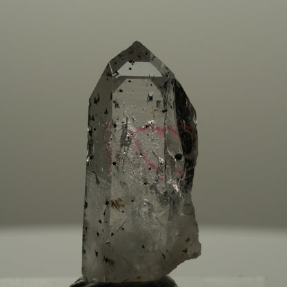 Enhydro Harlekin Phantom Amethyst Spitze, 1x Blase Streep Mine Goboboseb Namibia 29*11*9mm #14163