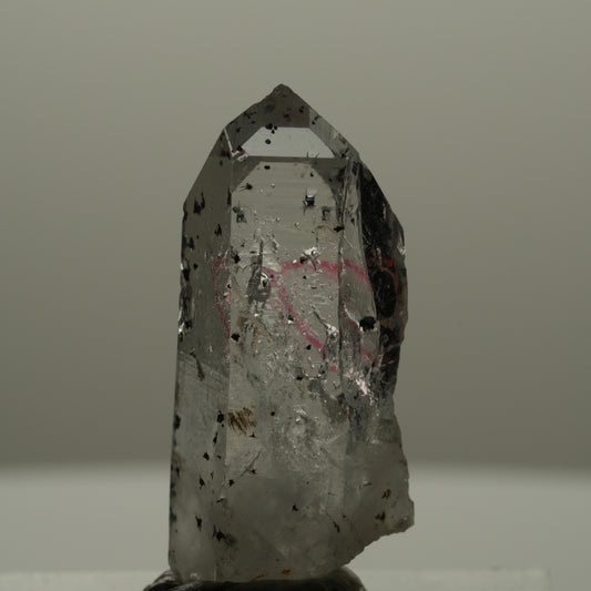 Enhydro Harlekin Phantom Amethyst Spitze, 1x Blase Streep Mine Goboboseb Namibia 29*11*9mm #14163