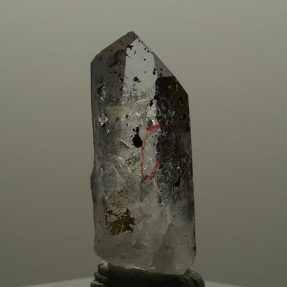 Enhydro Harlekin Phantom Amethyst Spitze, 1x Blase Streep Mine Goboboseb Namibia 29*11*9mm #14163