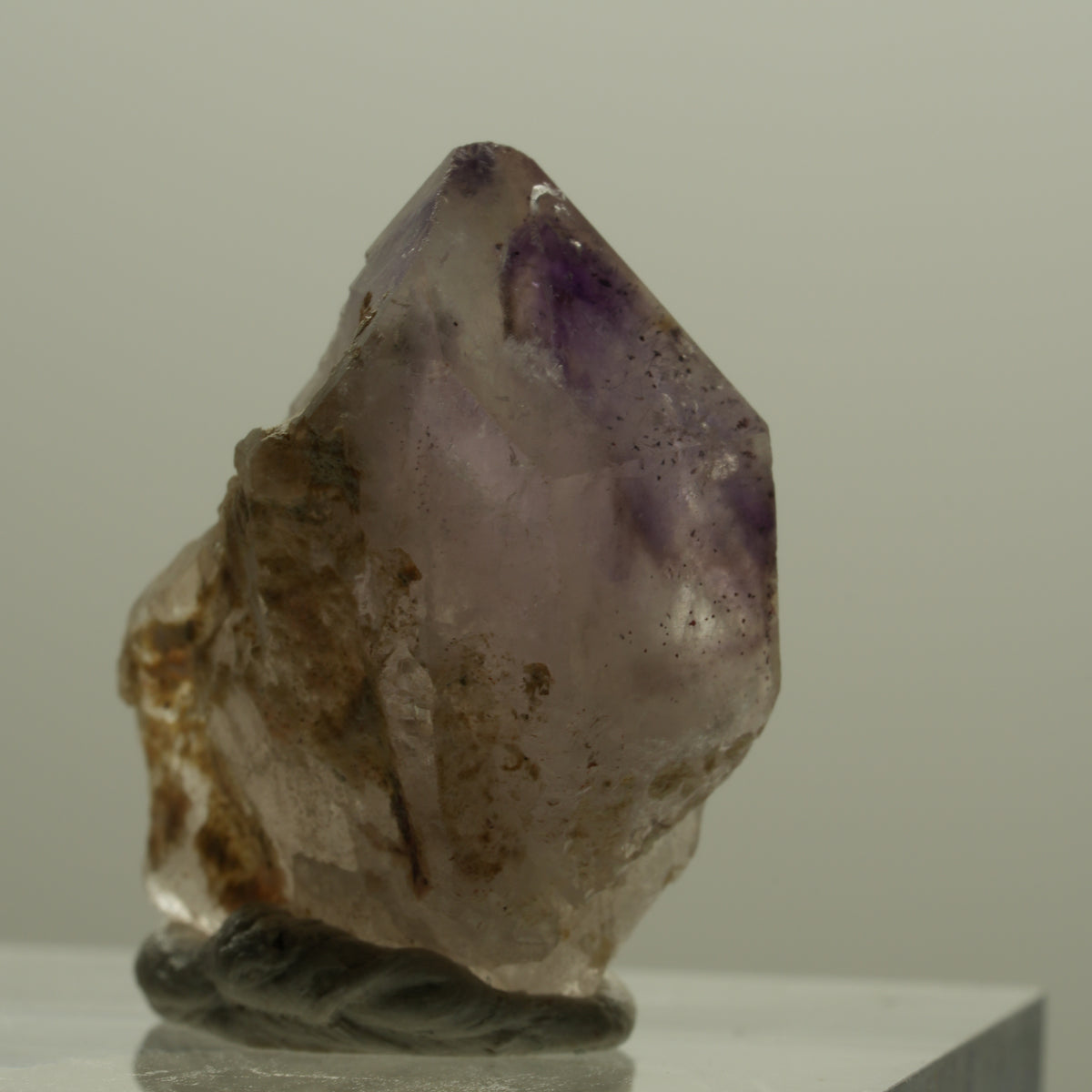 Seltene Skelett Phantom Amethyst Spitze Goboboseb, Namibia 24*19*11mm #14166