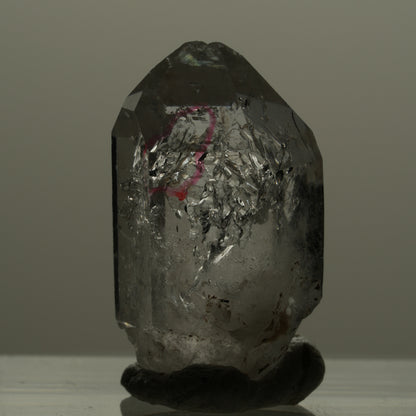 Enhydro Phantom Rauchquarz Skelett Doppelender, 1x Blase Goboboseb, Namibia 22*12*11mm #14167
