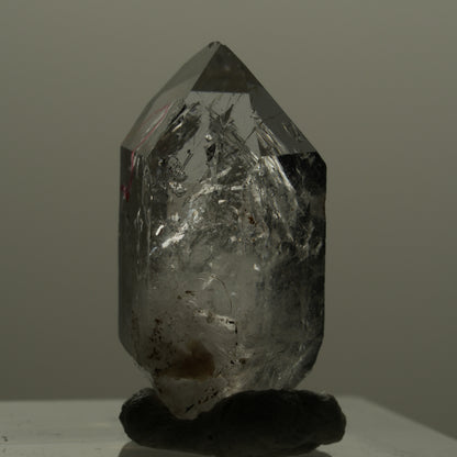 Enhydro Phantom Rauchquarz Skelett Doppelender, 1x Blase Goboboseb, Namibia 22*12*11mm #14167