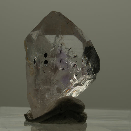 Seltene Skelett Phantom Amethyst mit Hämatit Streep Mine Goboboseb Namibia 23*17*14mm #14168