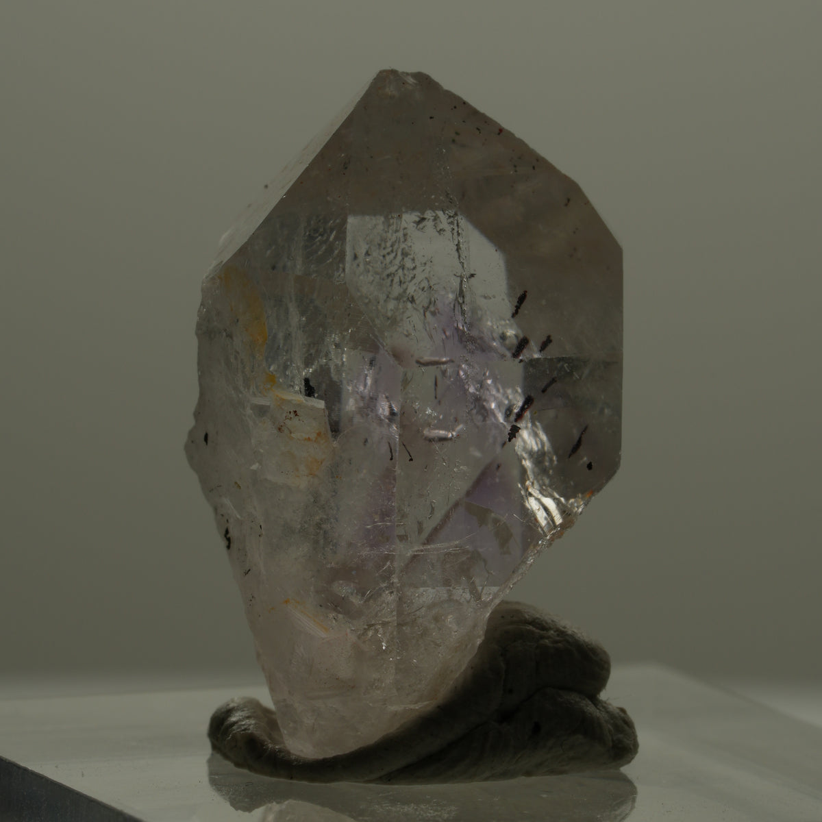 Seltene Skelett Phantom Amethyst mit Hämatit Streep Mine Goboboseb Namibia 23*17*14mm #14168