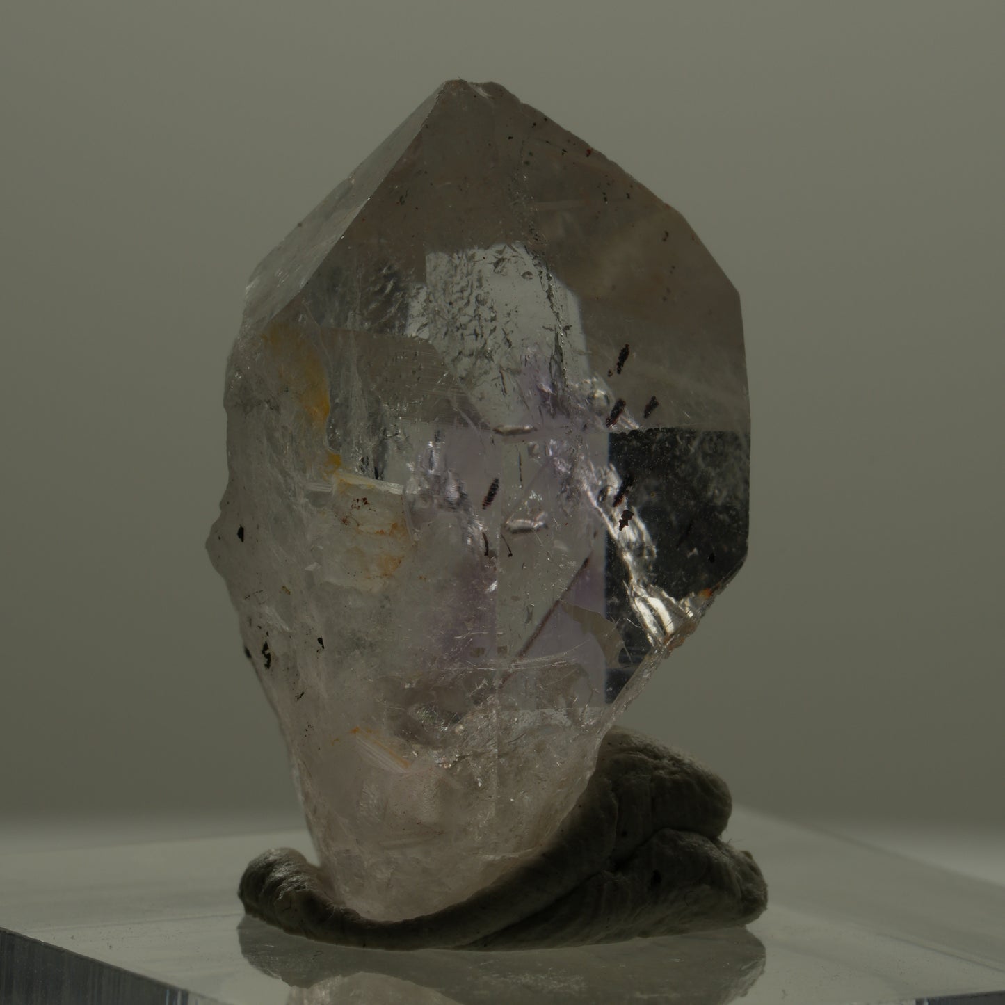 Seltene Skelett Phantom Amethyst mit Hämatit Streep Mine Goboboseb Namibia 23*17*14mm #14168
