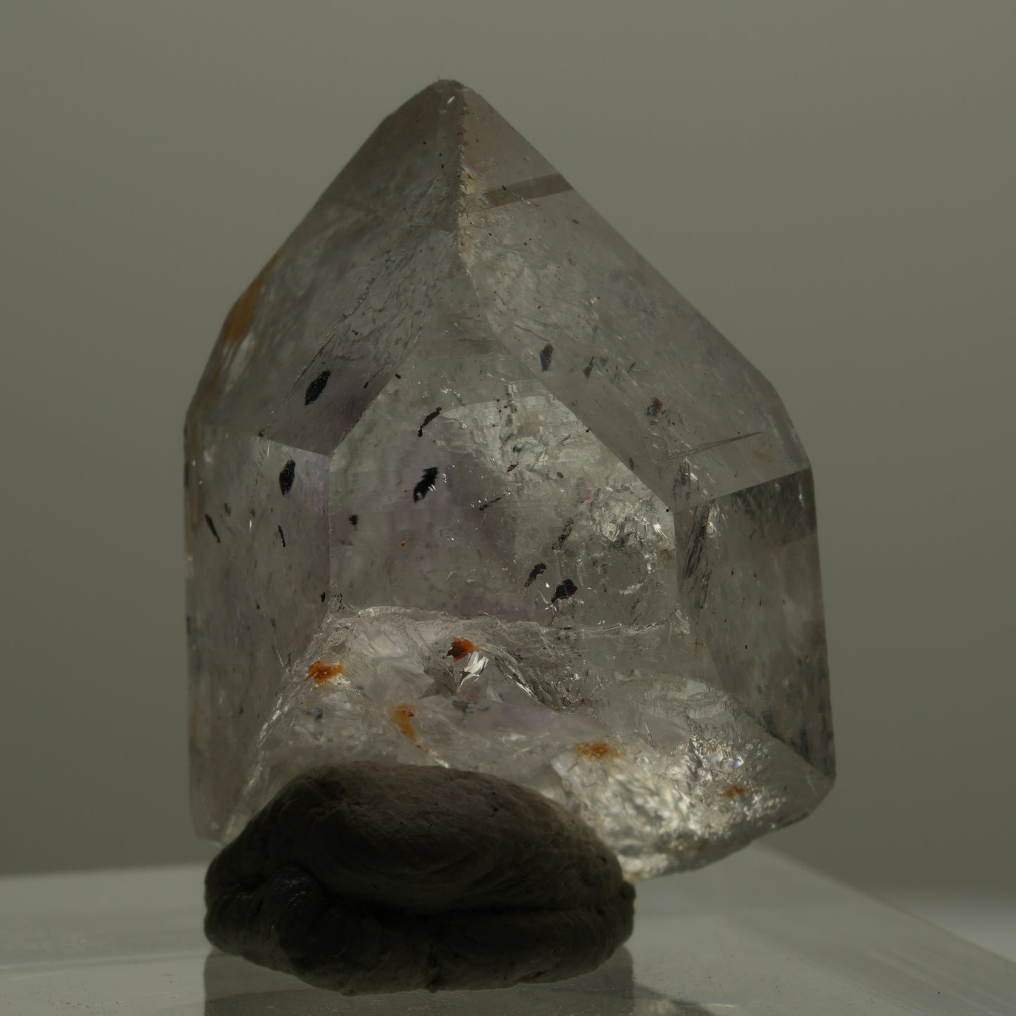 Seltene Skelett Phantom Amethyst mit Hämatit Streep Mine Goboboseb Namibia 23*17*14mm #14168