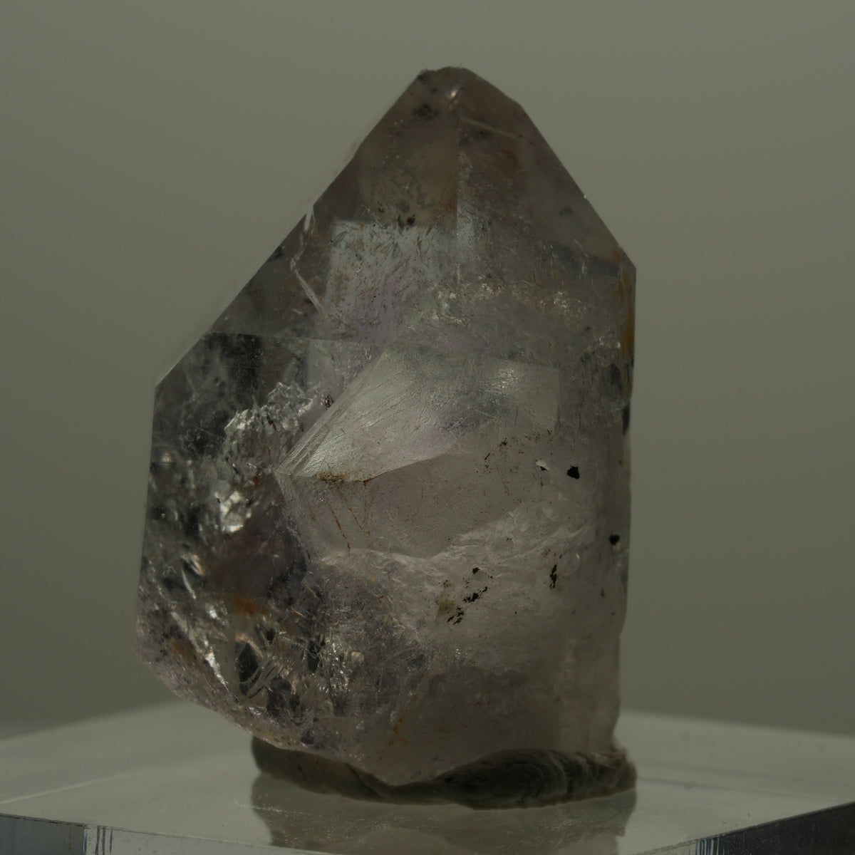 Seltene Skelett Phantom Amethyst mit Hämatit Streep Mine Goboboseb Namibia 23*17*14mm #14168