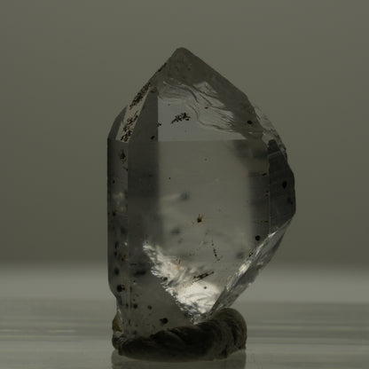 Phantom Skelett Rauchquarz mit Hämatit Streep Mine Goboboseb Namibia 19*12*8mm #14171
